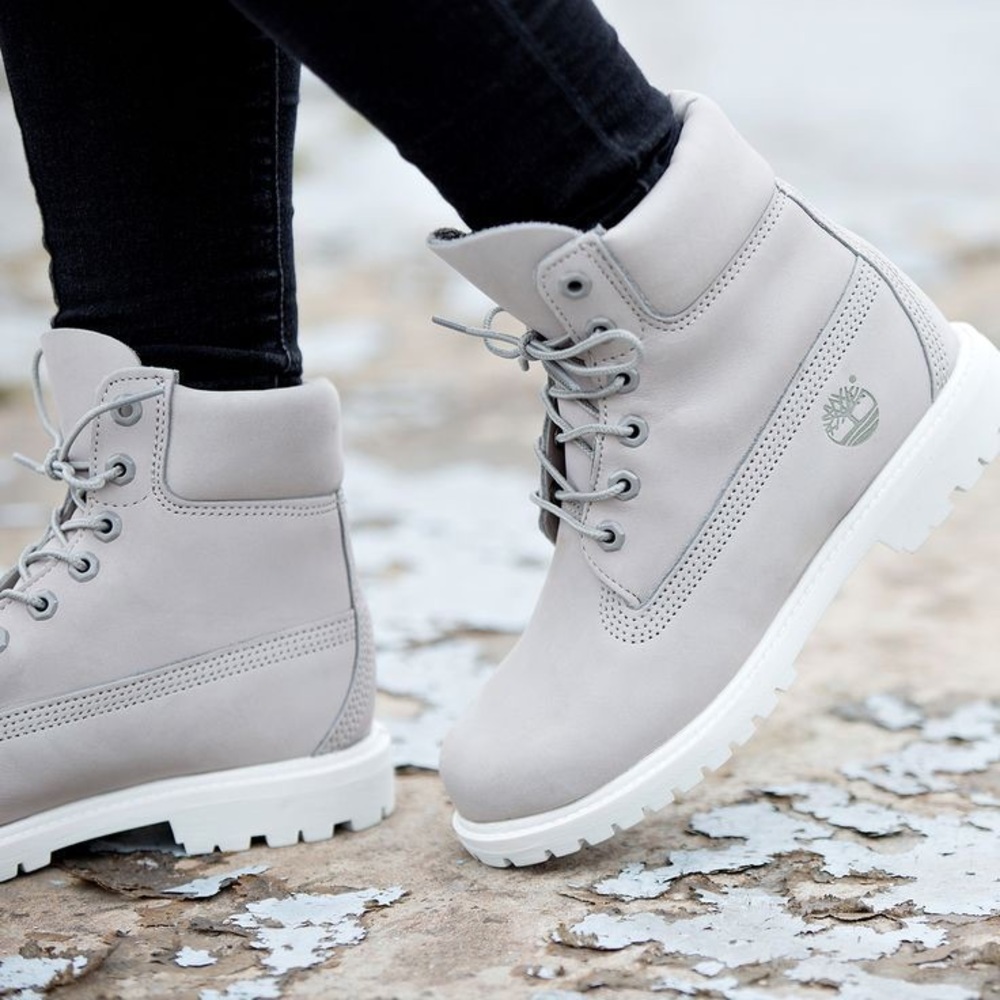 Timberland Gray Lace Up Boots